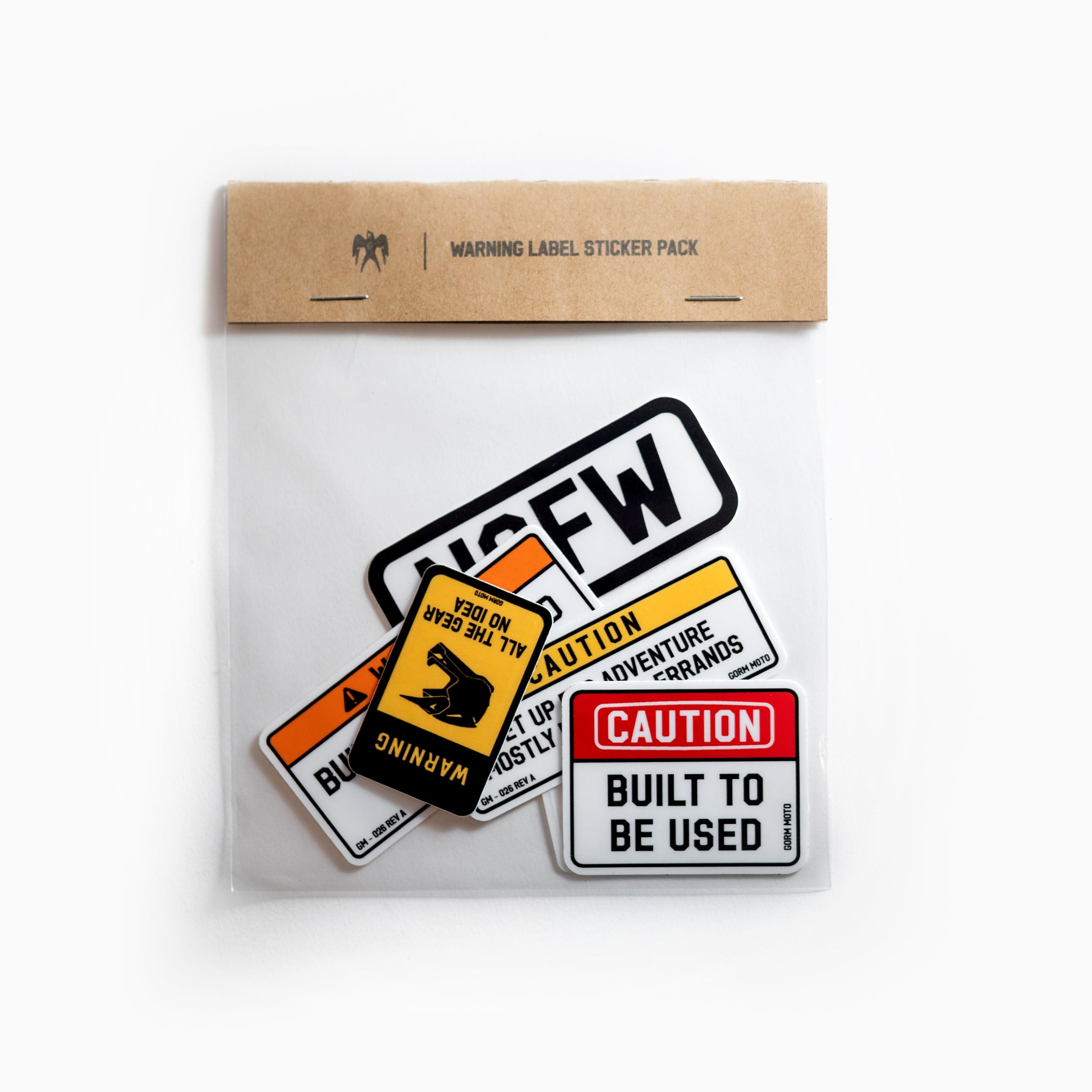 Warning Label Sticker Pack – Gorm Moto